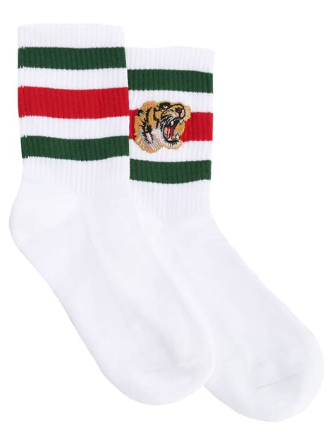 gucci socks tiger|gucci stretch cotton socks.